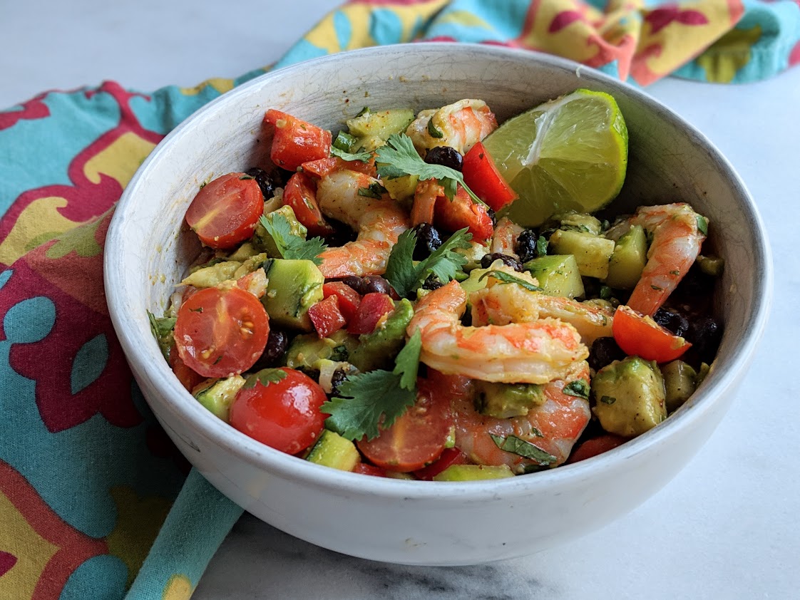 Shrimp Avocado Cucumber Salad